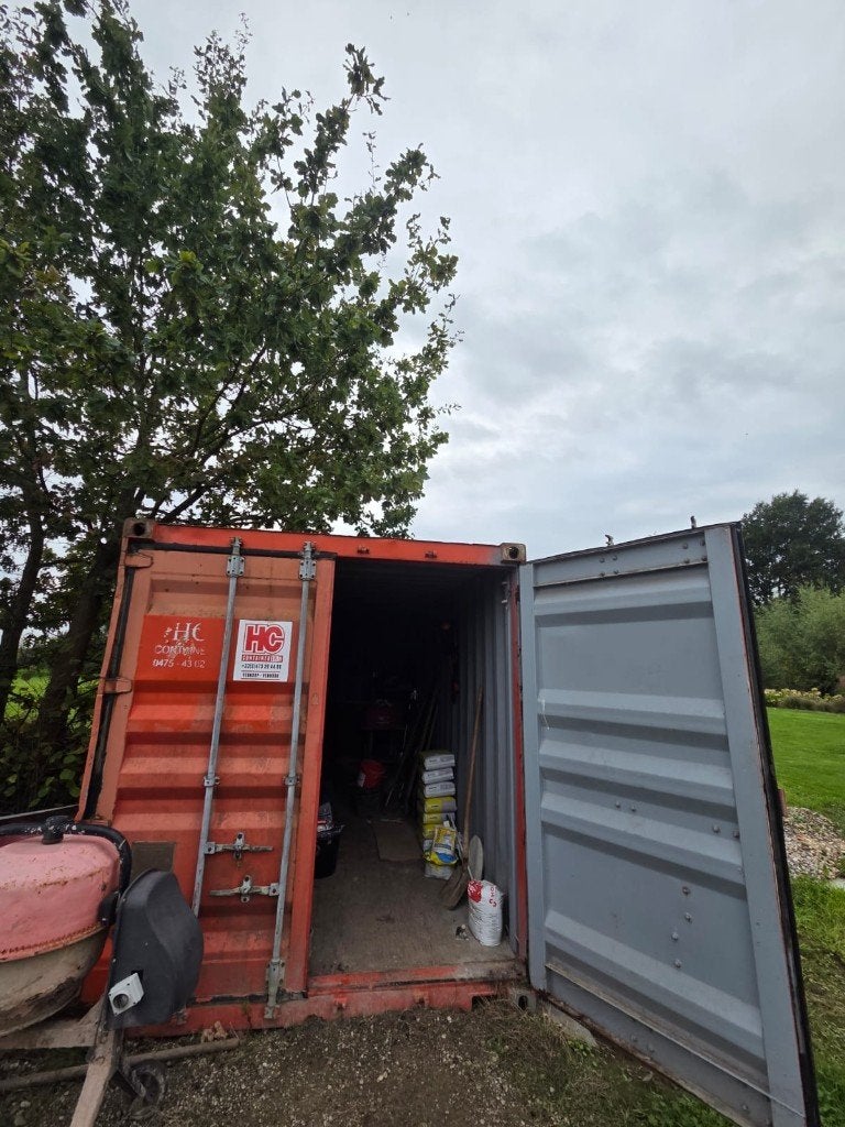 Zeecontainer/opslagcontainer, Ophalen