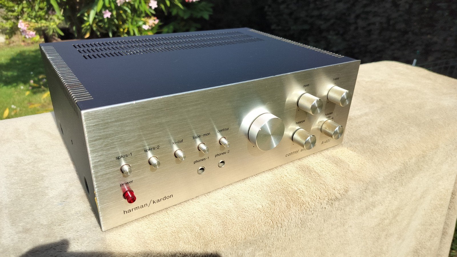 UNIEK! Harman Kardon A-401 Vintage Stereo Versterker (1977), Audio, Tv en Foto, Versterkers en Ontvangers, Gebruikt, Stereo, Minder dan 60 watt