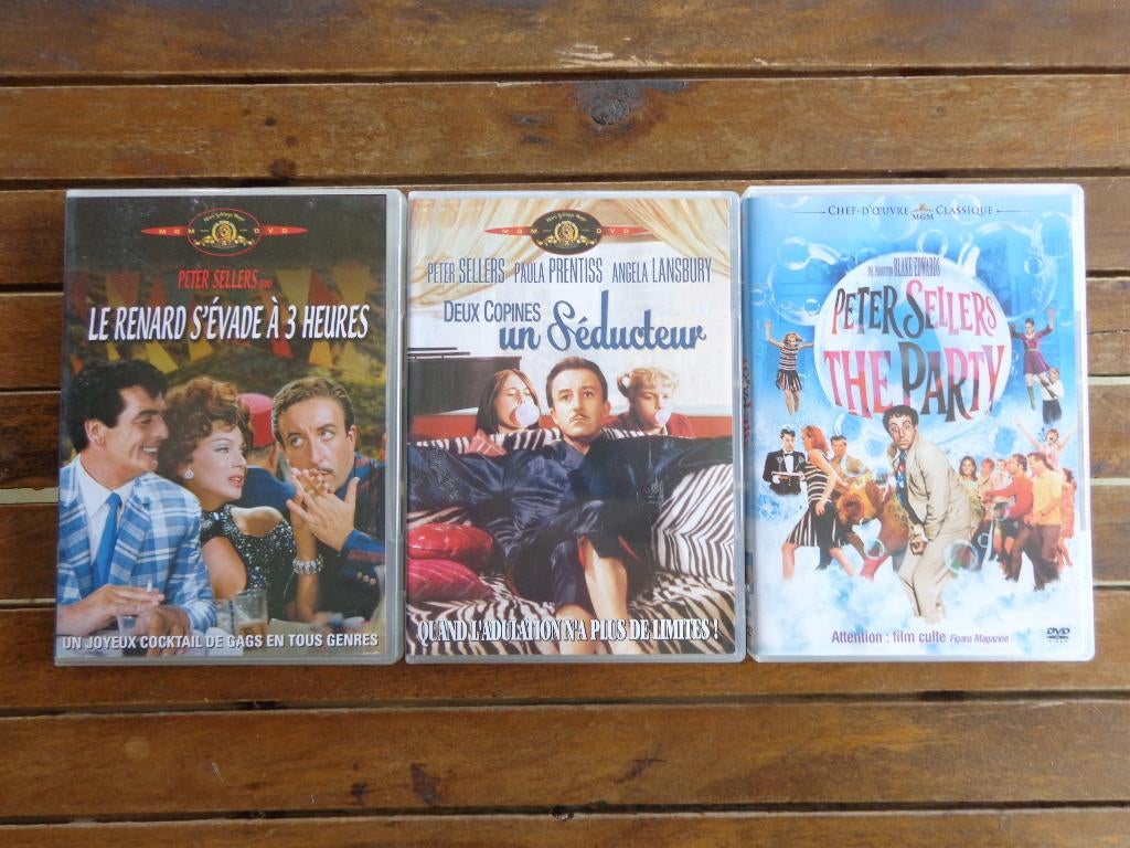 )))  3 Films avec Peter Sellers  //  Comédie  (((, Tous les âges, Enlèvement ou Envoi, Comme neuf, Autres genres
