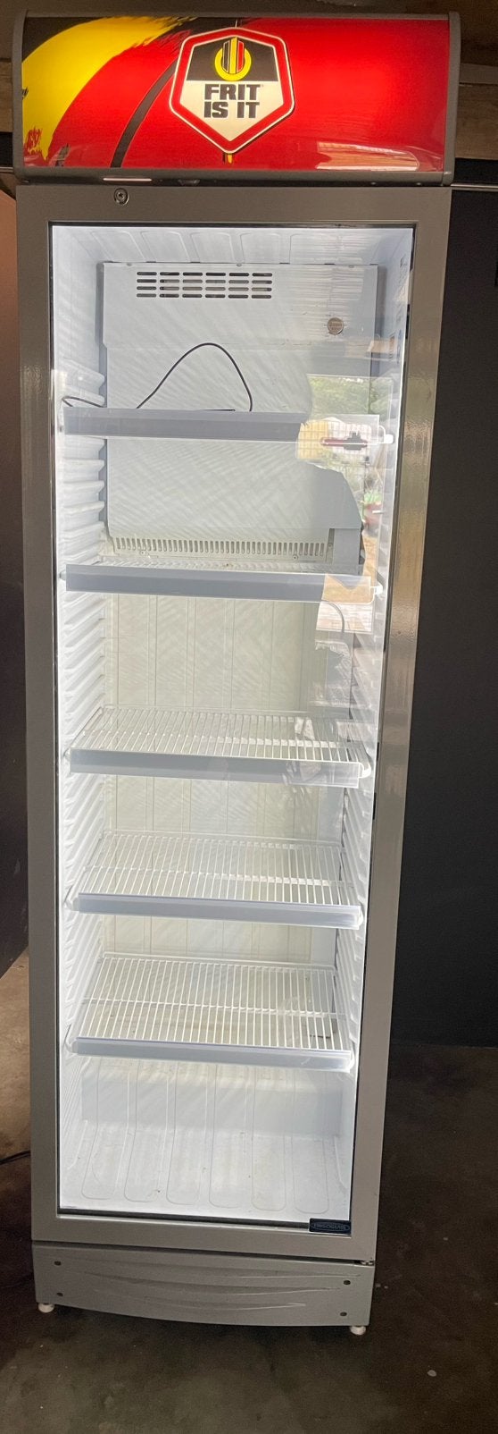 Grote koelkast mwt glazendeur, Elektronische apparatuur, Ophalen, Gebruikt, 160 cm of meer
