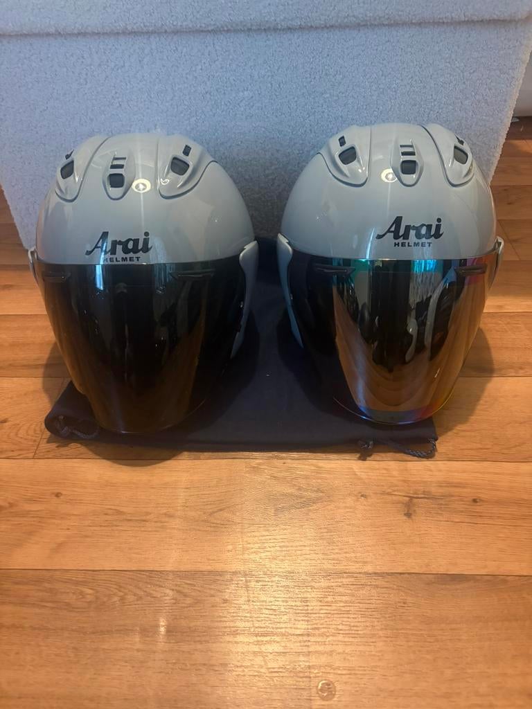 Casque arai gris nardo, Motoren, Ophalen of Verzenden, S, Arai