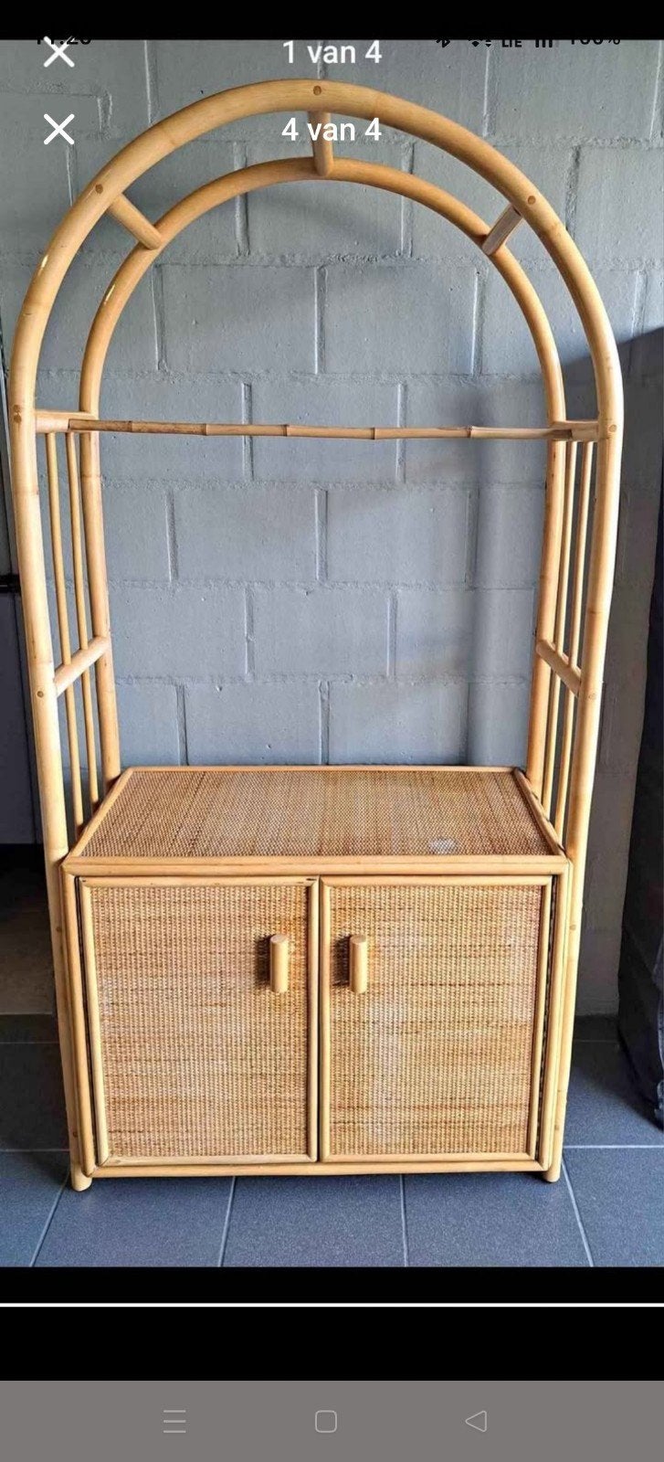 Armoire à nœud en rotin, Maison & Meubles, Armoires | Bibliothèques, Enlèvement