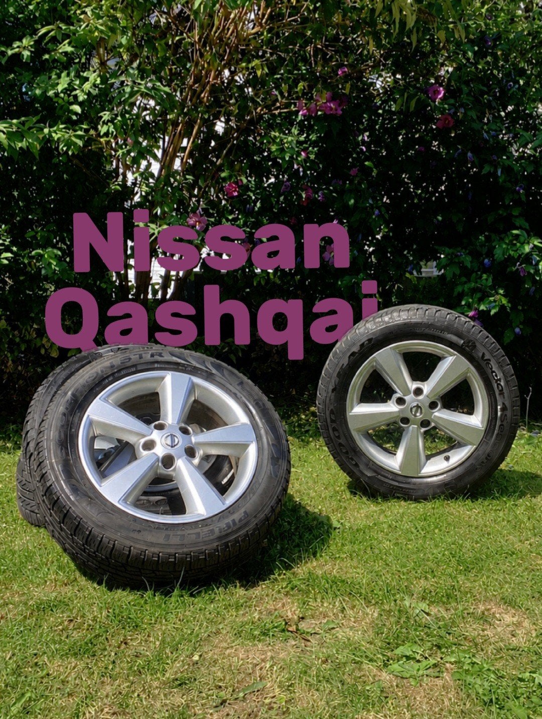 Lot de jantes Nissan Qashqai 5x114.3 (avec pneus), Autos : Pièces & Accessoires, Pneus & Jantes, Enlèvement, 17 pouces, Jante(s)