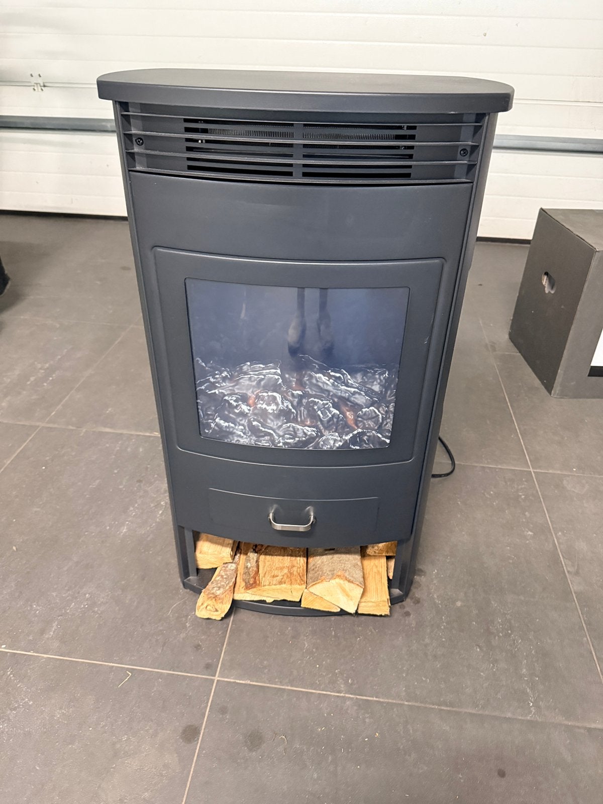 Elektrische sfeerhaard met ventilator (warm/koud), Huis en Inrichting, Kachels, Ophalen, Zo goed als nieuw