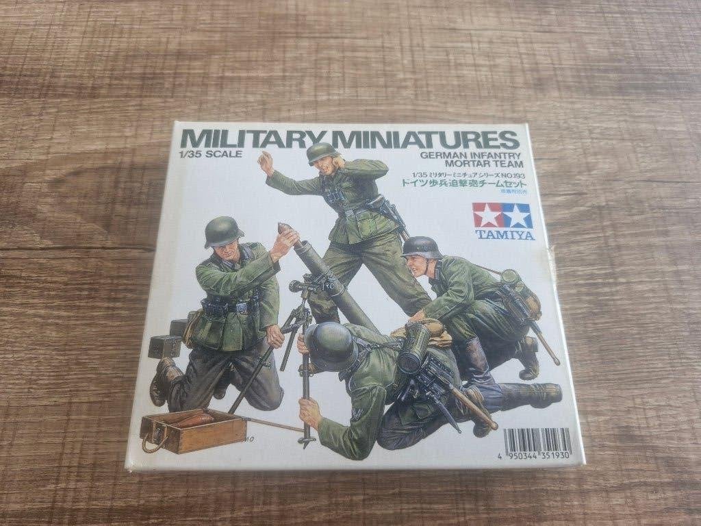 Tamiya 1/35 German Infantry Mortar Team 2 sets dans 1 boîte, Enlèvement ou Envoi, Neuf, 1:35 à 1:50, Personnage ou Figurines