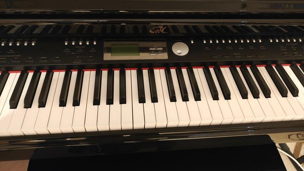 Digitale piano - kwartvleugel, Muziek en Instrumenten, Piano's, Ophalen, Gebruikt, Zwart, Piano