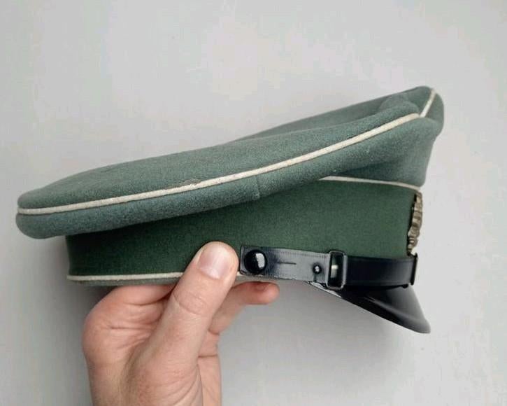wo2 Duitse kepie schirmmütze infanterie Peküro, Verzamelen, Militaria | Tweede Wereldoorlog, Ophalen of Verzenden, Landmacht, Helm of Baret