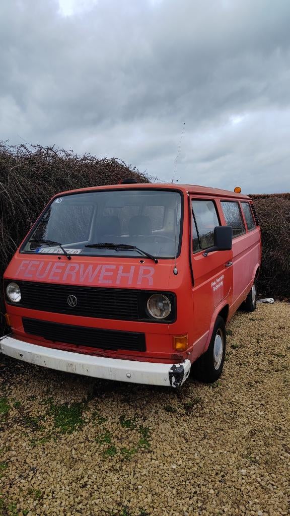 Volkswagen T3 feuerwehr (te restaureren), Auto's, Volkswagen, Particulier, Handgeschakeld, Diesel, Te koop