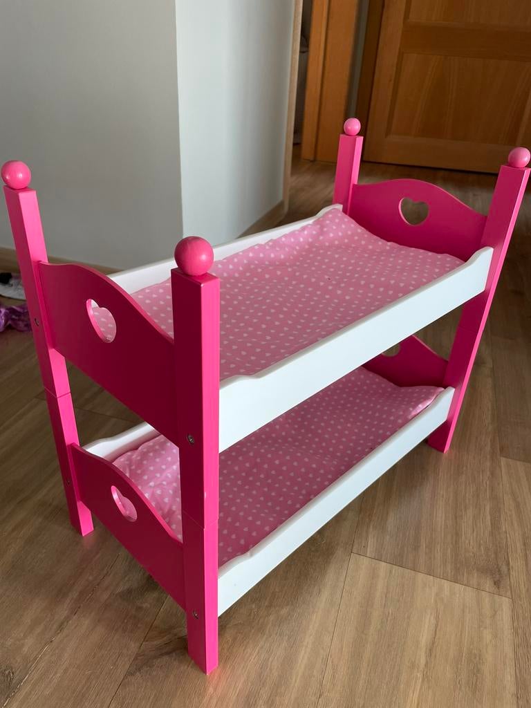 Lit de poupee surperposé en bois, Enlèvement, Utilisé