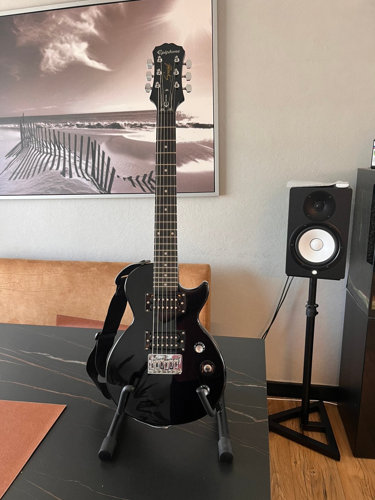 Elektrische gitaar Epiphone Les Paul Express EB, Muziek en Instrumenten, Ophalen, Zo goed als nieuw, Epiphone, Met versterker