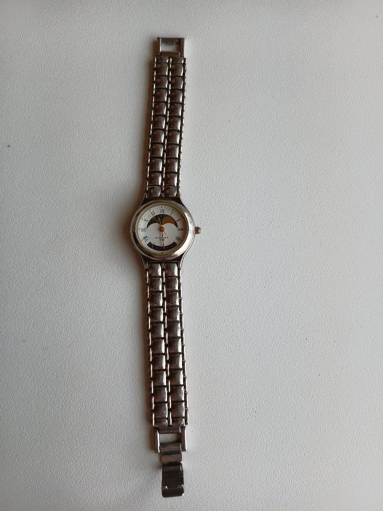 Polshorloge dames, Handtassen en Accessoires, Staal, Gebruikt, Staal, Polshorloge