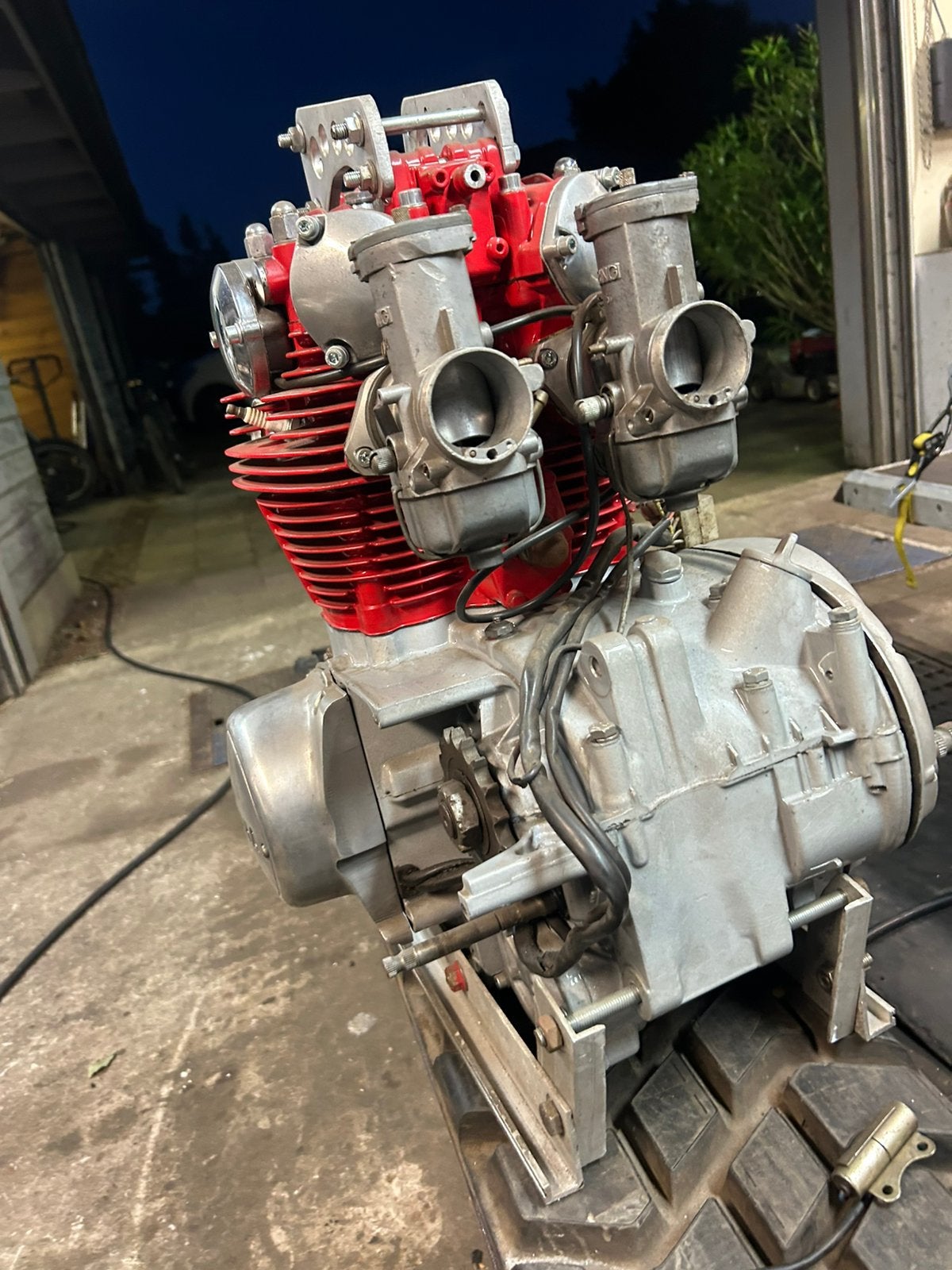 3 yamaha zijspan motors+ frame en onderdelen, Motoren, 2 cilinders, Gebruikt, Handgeschakeld