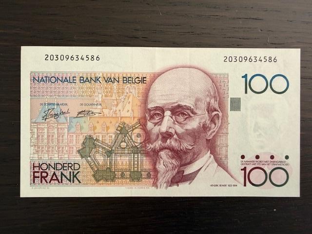 100 fr Beyaert UNC, Verzenden, Los biljet