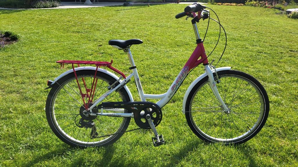 Meisjesfiets 24 inch, Fietsen en Brommers, Ophalen, 24 inch, Velgrem, Versnellingen
