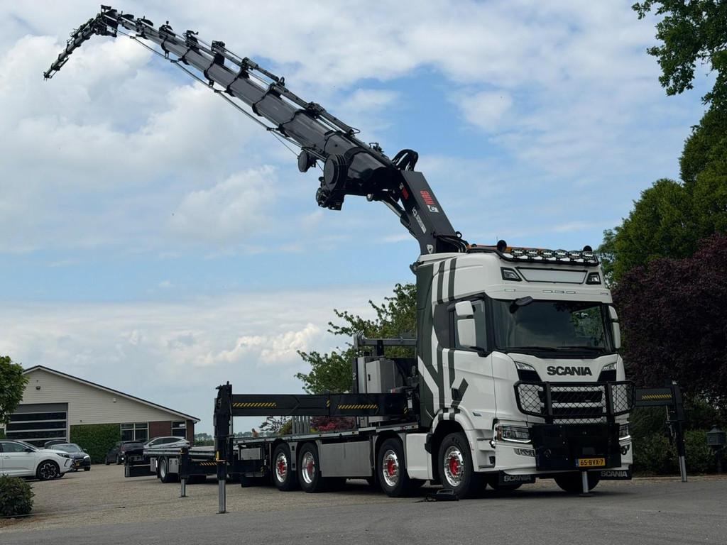 Scania R560 HIAB 95TM! IQ958/Flyjib 155Q LIER!TOP! DK1224, Automaat, Euro 6, Scania, Wit