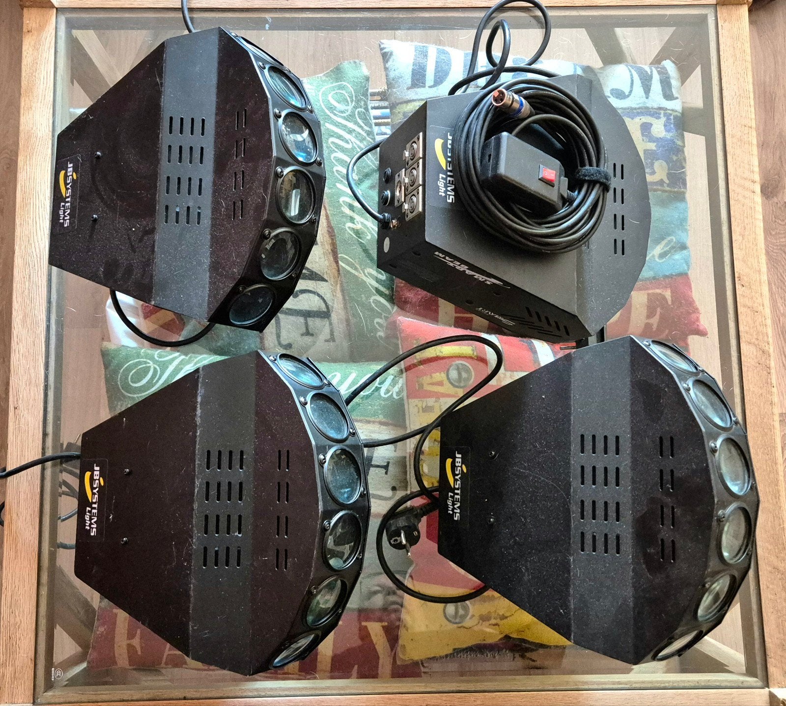 JBSYSTEMS LIGHT SMART BEAM SYSTEM SET 4 PROJECTEURS SONO, Musique & Instruments, Lumières & Lasers, Utilisé, Lumières, Commande sonore