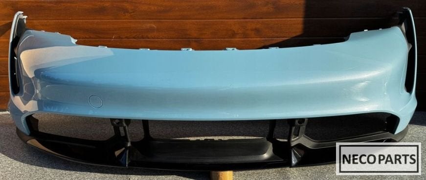 PORSCHE TAYCAN 9J1 VOORBUMPER ORIGINEEL ALLES LEVERBAAR!!!, Gebruikt, -, Voor, -