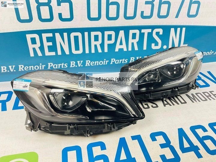 Koplamp set MERCEDES A KLASSE W176 LINKS RECHTS FACELIFT LED, Gebruikt, -, -, 6 maanden garantie