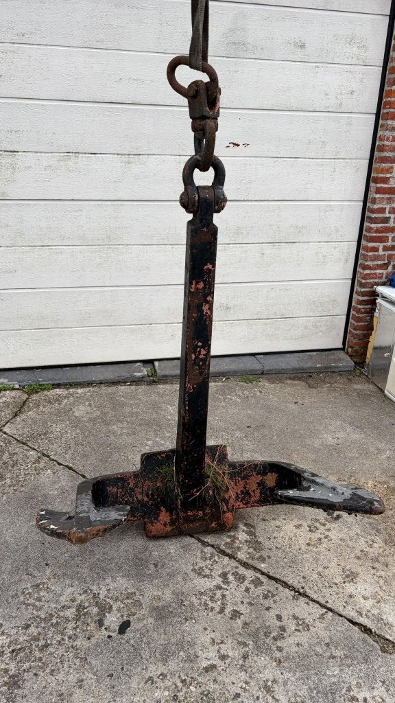 Groot zwaar scheepsanker 170 cm, Ophalen, Gebruikt, Metaal, Overige typen