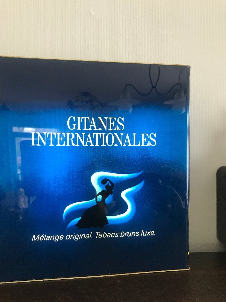 Lichtreklame van GITANES sigaretten, Verzamelen, Rookartikelen, Aanstekers en Luciferdoosjes, Verzenden, Gebruikt, Overige typen