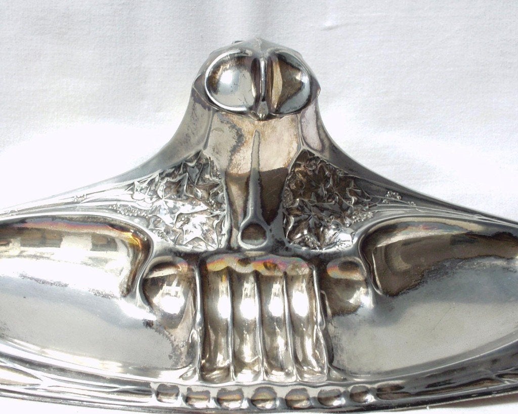 Inkwell de style nouveau - Kayser., Antiquités & Art, Antiquités | Bureau & Affaires, Enlèvement ou Envoi