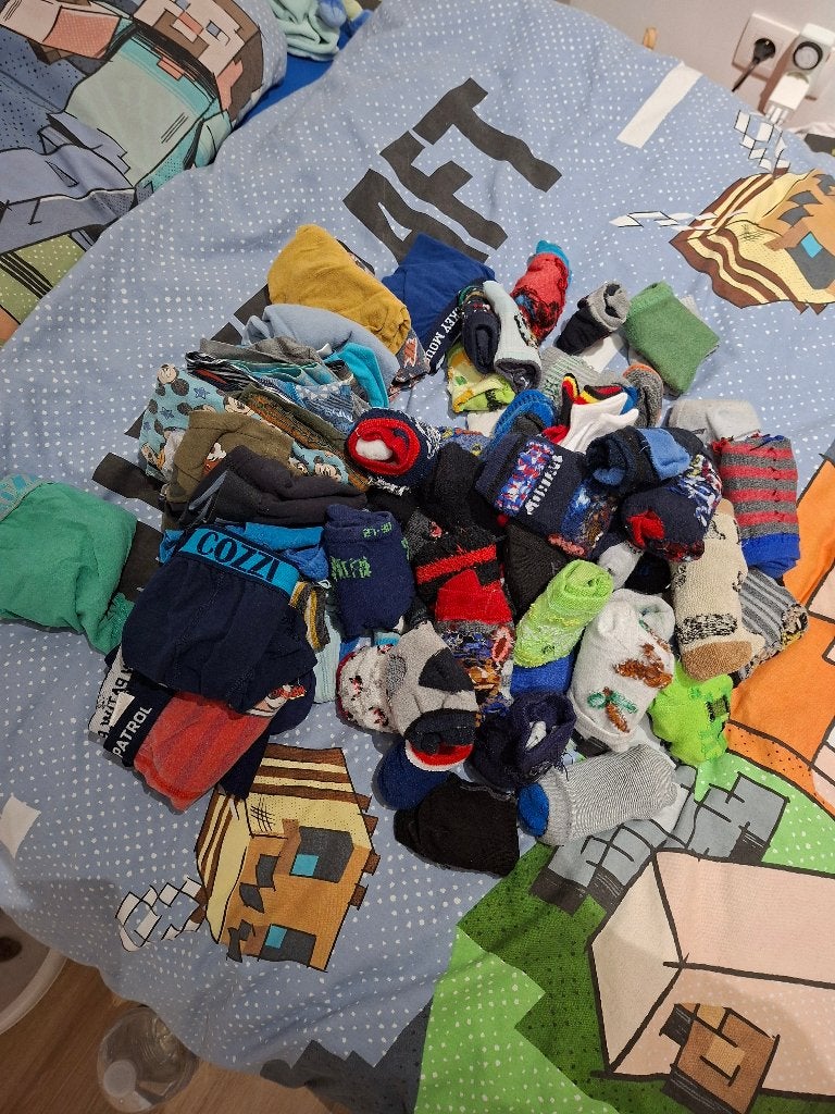 Lot de chausette et boxer garcon taille 122, Kinderen en Baby's, Ophalen, Gebruikt, Jongen, Overige typen