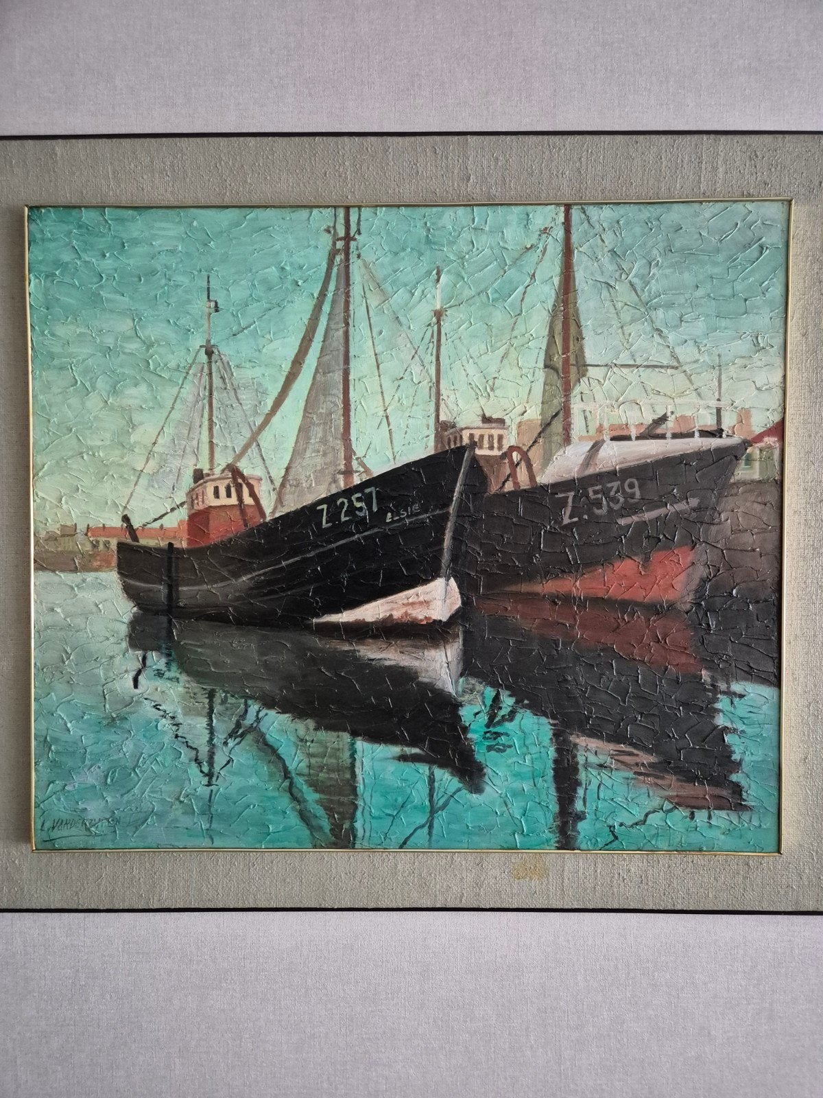 prachtig oud zeemansschilderij, Ophalen