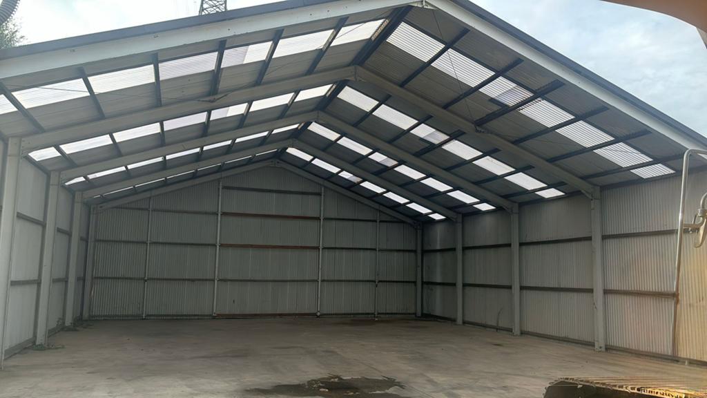 Staalconstructie 14 m overspanning, 170 m², Koop, Opslag of Loods