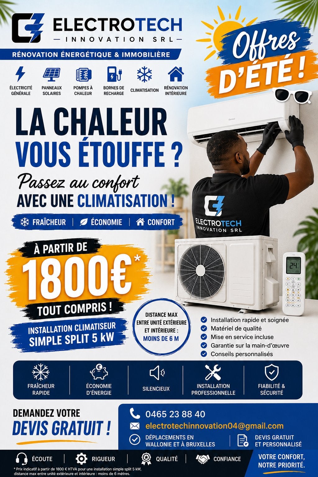 installations climatiseur, Electroménager, Climatiseurs, Enlèvement