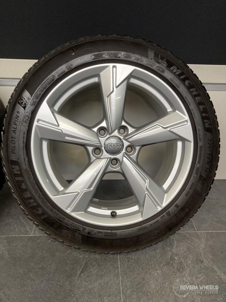 18” originele Audi A6 C8 velgen + winterbanden 5x112    4K0, Auto-onderdelen, Banden en Velgen, 18 inch, Gebruikt, -, -