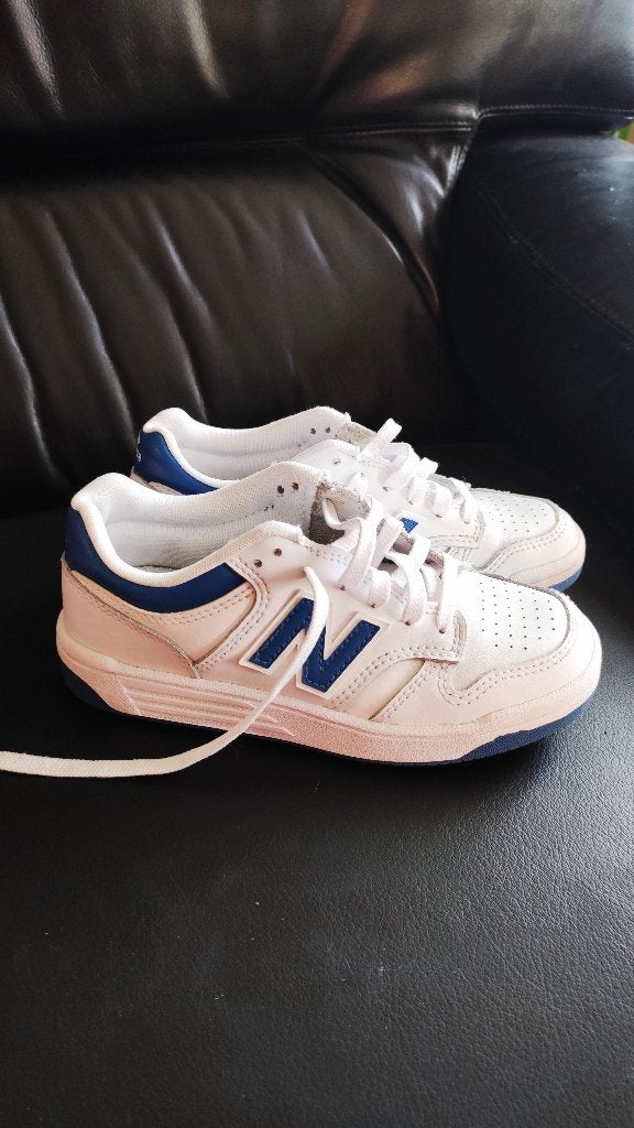 New Balance 480 sneakers white and blue - maat EU 32 - 19 Cm, Garçon ou Fille, Comme neuf, Enlèvement, New Balance