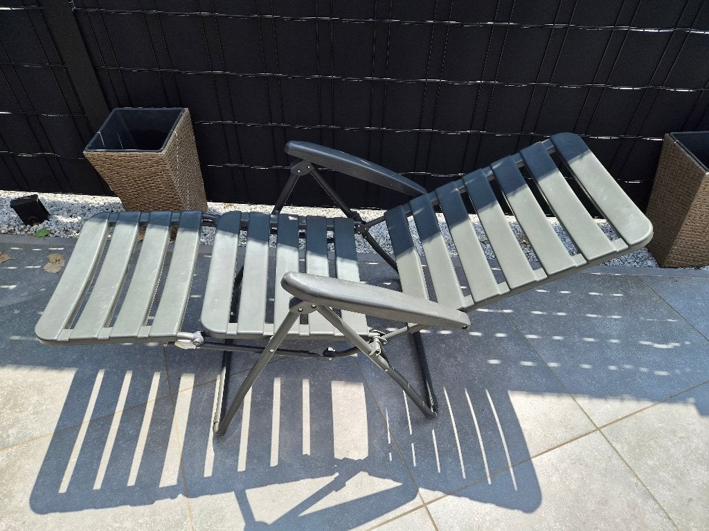 Tuinstoel - Ligstoel, Jardin & Terrasse, Chaises de jardin, Enlèvement, Utilisé, Synthétique, Ajustable