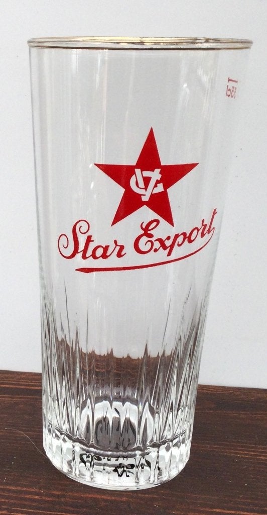 Bier brouwerij Star export Excelsior rood geribd 33cl Gent, Verzamelen, Ophalen of Verzenden, Zo goed als nieuw
