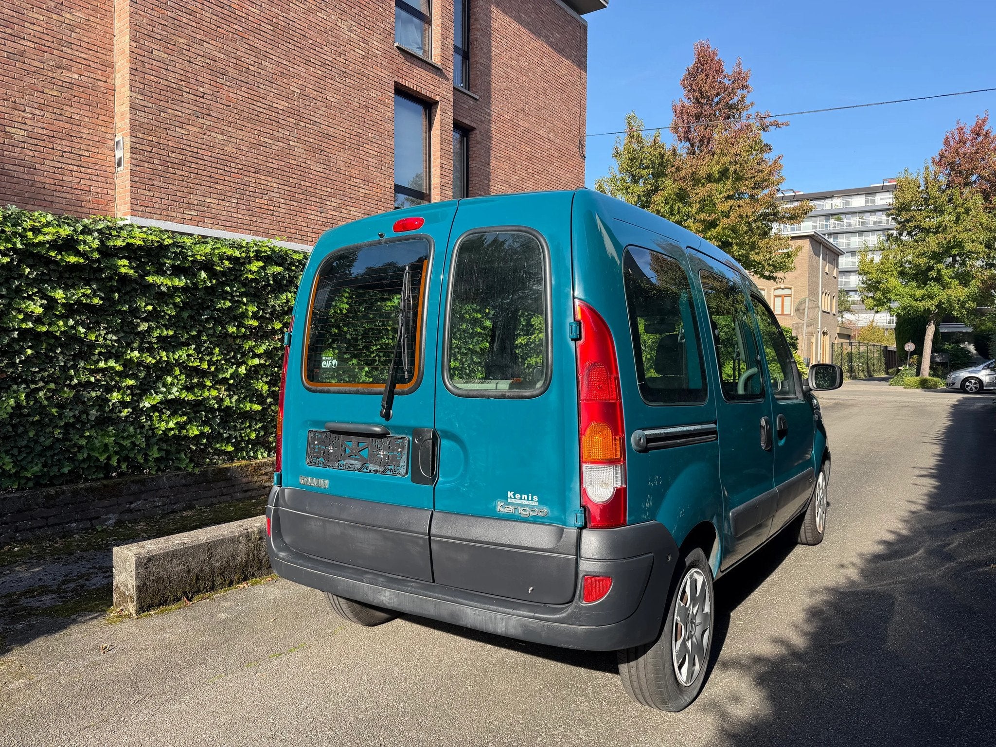 Renault Kangoo 1.2 benzine met 124.000KM - GARANTIE!, Auto's, Monovolume, Blauw, Onderhoudsboekje, Emergency brake assist