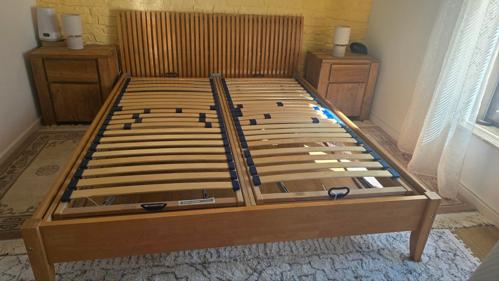 Bed met lattenbodem 160x200 cm, Ophalen