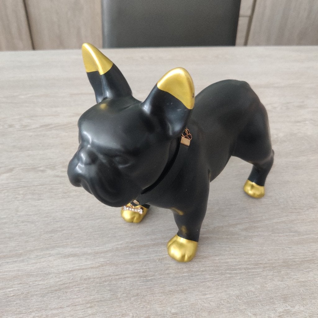 J-line bulldog zwart goud, Maison & Meubles, Accessoires pour la Maison | Autre, Enlèvement, Métal, Doré, Moderne