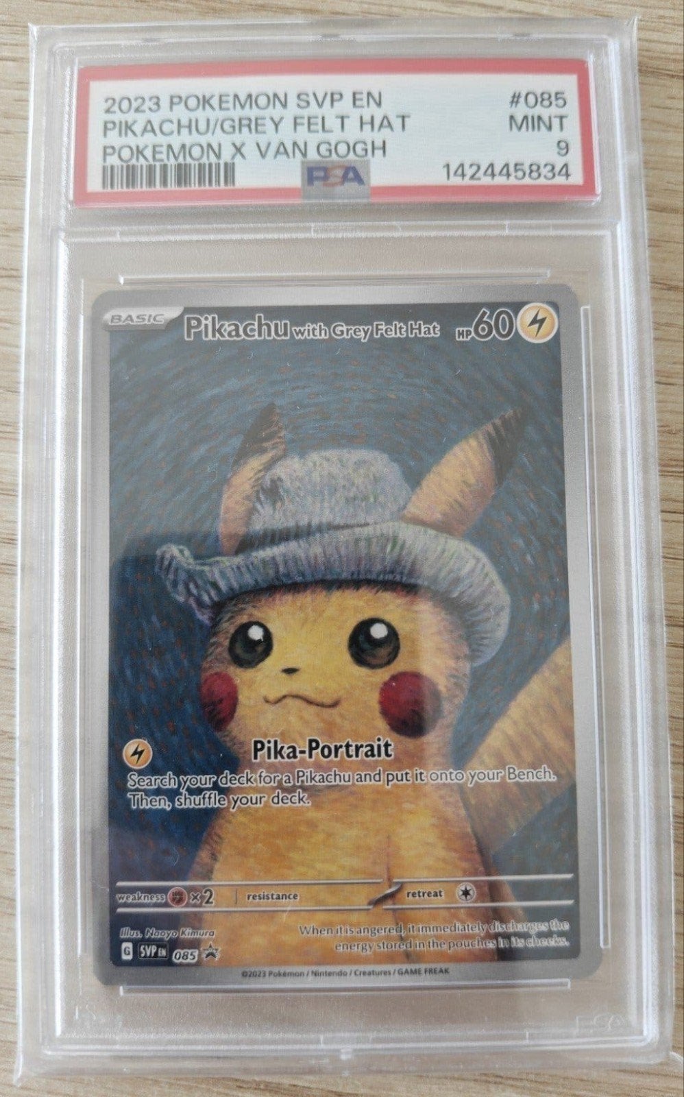 Pikachu van Gogh PSA 9 Pokémon kaart, Hobby en Vrije tijd, Verzamelkaartspellen | Pokémon, Ophalen, Nieuw, Losse kaart, Foil