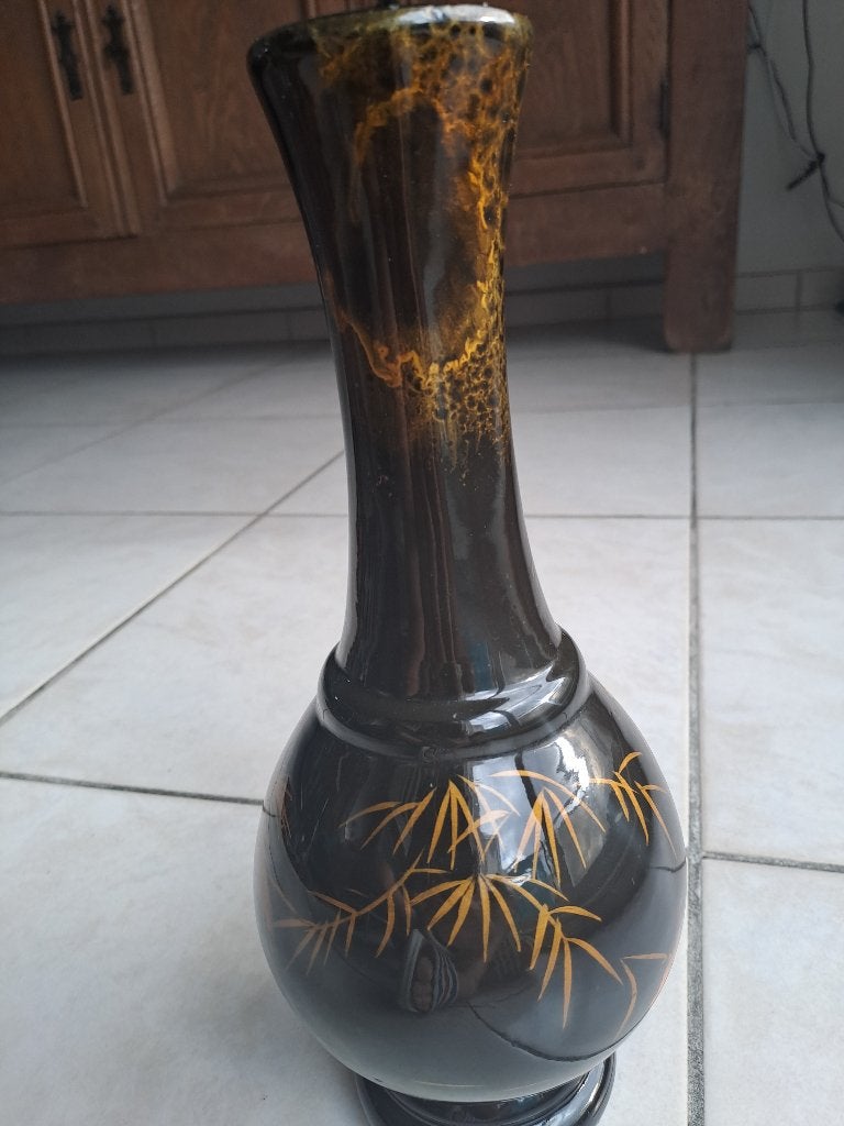 Houten vaas, Maison & Meubles, Accessoires pour la Maison | Vases, Enlèvement ou Envoi, Comme neuf, Autres couleurs, Autres matériaux