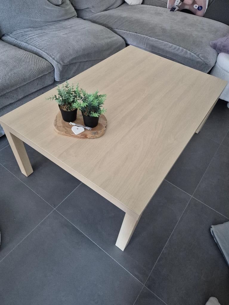 Grote houte salontafel, Huis en Inrichting, Ophalen, 100 tot 150 cm, 50 tot 100 cm, Zo goed als nieuw