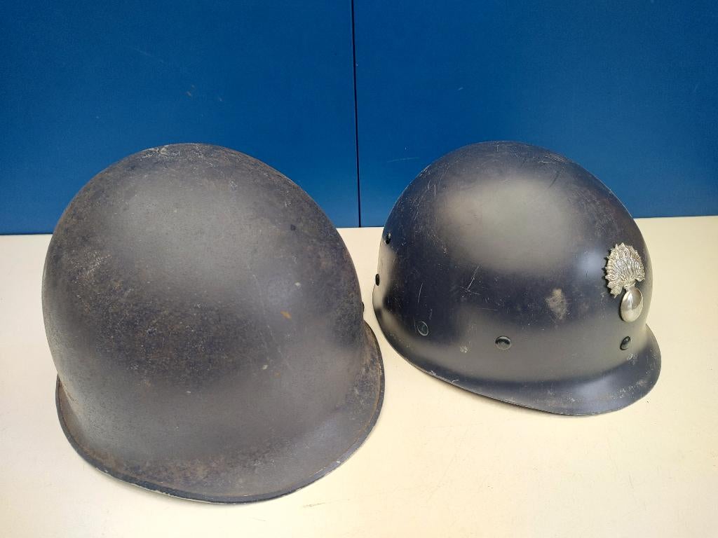 Helm Rijkswacht/Gendarmerie, Verzamelen, Militaria | Algemeen, Verzenden, Rijkswacht