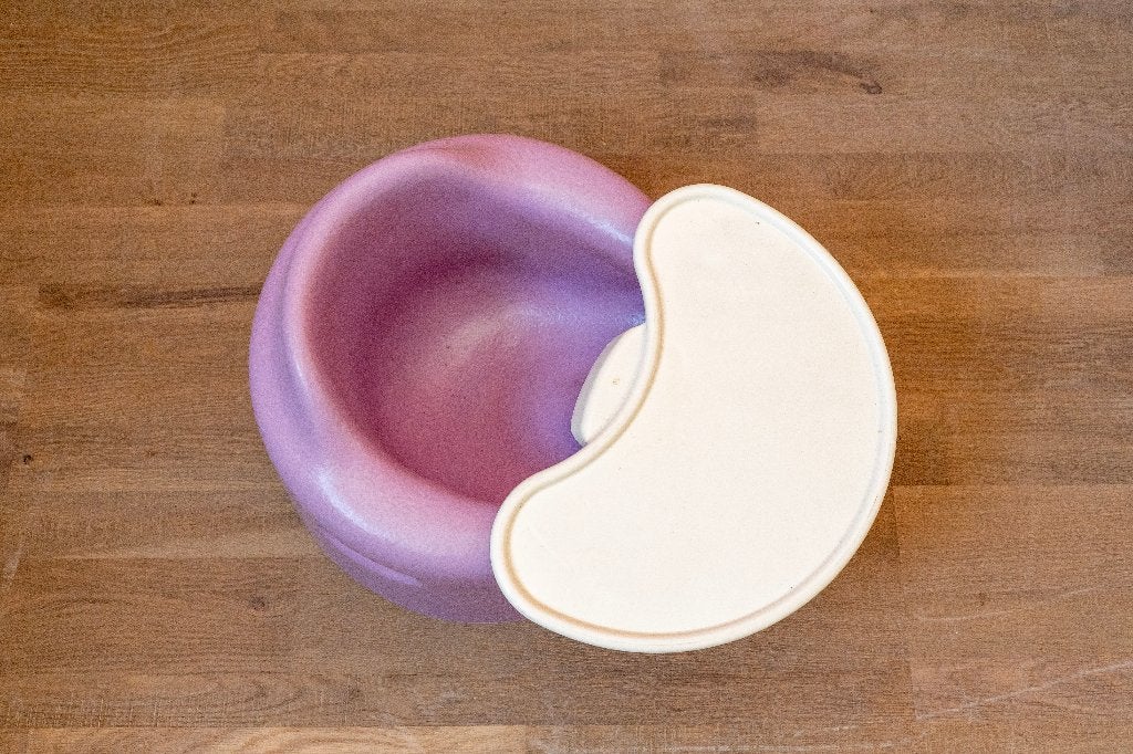 Bumbo Seat / Floor Seat lila + wit opzet-tafeltje, Ophalen, Zo goed als nieuw, Overige typen