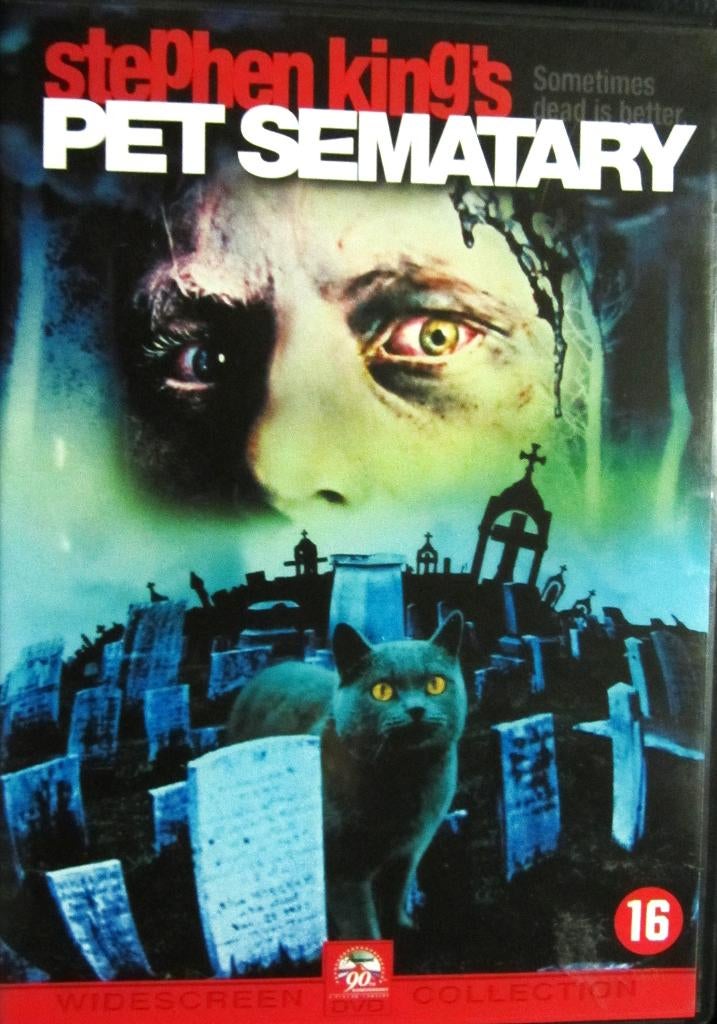 DVD HORROR- PET SEMATARY (ZELDZAME DVD), Alle leeftijden, Ophalen of Verzenden, Zo goed als nieuw, Overige genres