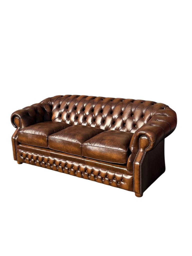 Canapé Chesterfield Windsor 3 pl Neuf 🇬🇧, 75 tot 100 cm, Ophalen of Verzenden, 200 tot 250 cm, Driepersoons