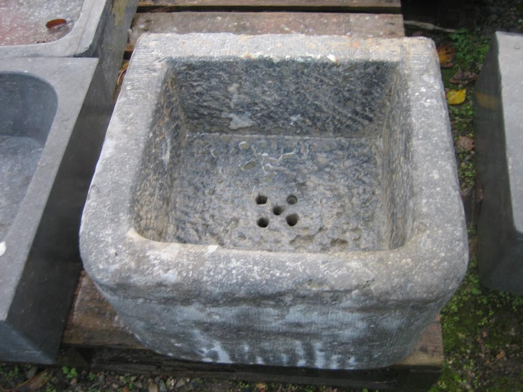 mooie diepe oude gefrijnde arduinen pompbak,gootsteen, Antiek en Kunst, Ophalen