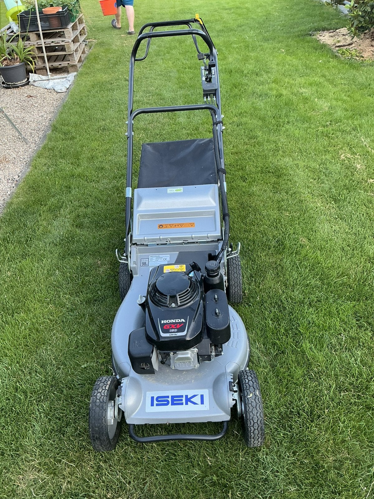 Zelftrekker grasmachine, Tuin en Terras, Ophalen, Zo goed als nieuw, 50 cm of meer, Opvangzak