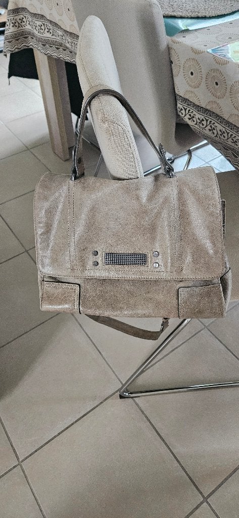 Sac Clio goldbrenner, Bijoux, Sacs & Beauté, Enlèvement ou Envoi, Utilisé, Gris, Sac à main