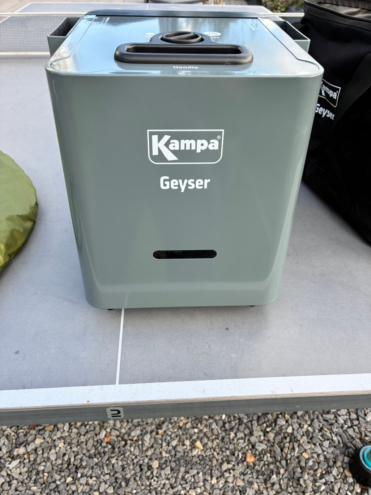 Kampa Geyser nieuw + douchecabine., Caravans en Kamperen, Ophalen, Zo goed als nieuw