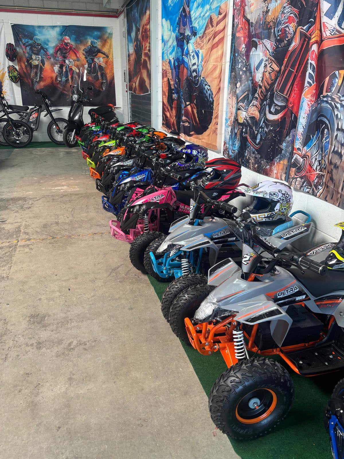 Nieuw ultra motocross quad benzine 50cc of 1000w 48v, Nieuw