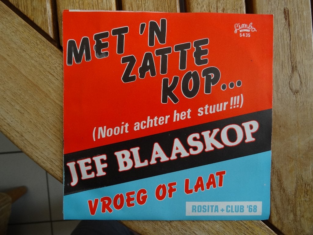 Jef blaaskop met z'n zatte kop en rosita, Ophalen of Verzenden, Zo goed als nieuw, Levenslied of Smartlap