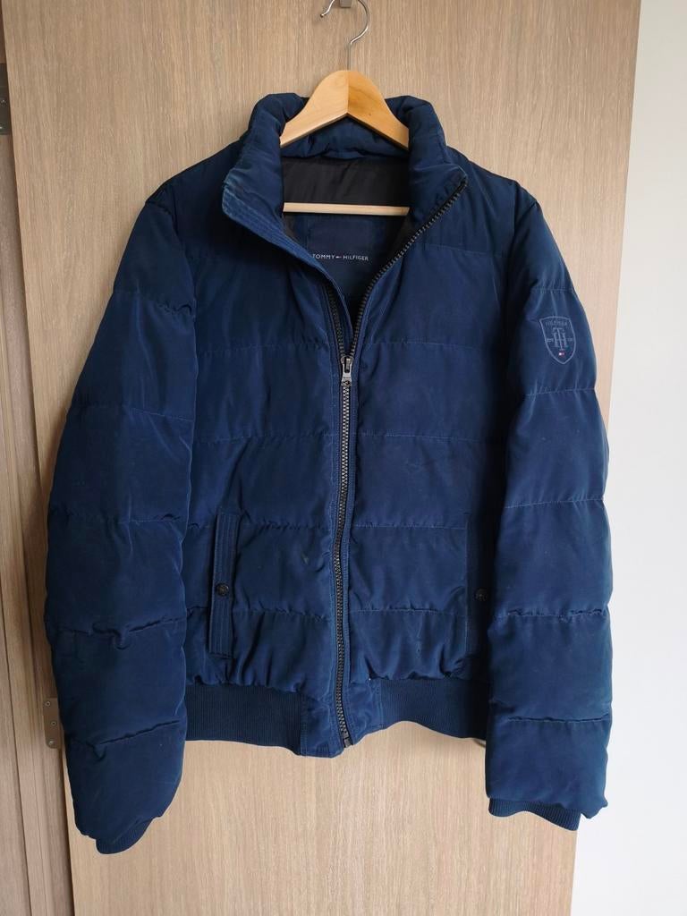Veste Bomber Tommy Hilfiger - taille M - bleu marine, Enlèvement ou Envoi, Tommy Hilfiger, Comme neuf, Bleu